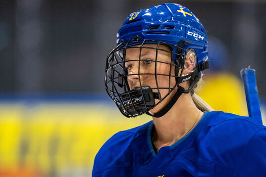 Mira Hallin of Sweden at a practice session