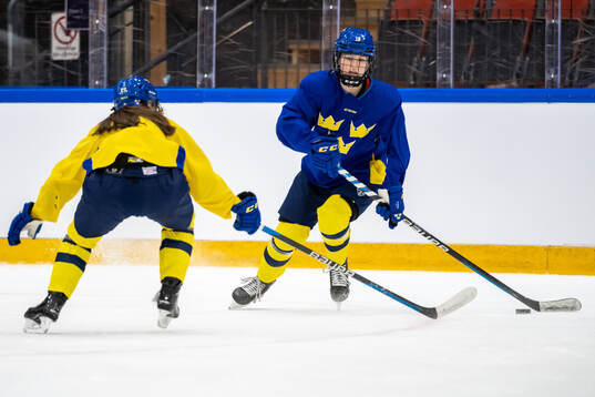 Hilda Svensson of Sweden at a practice session