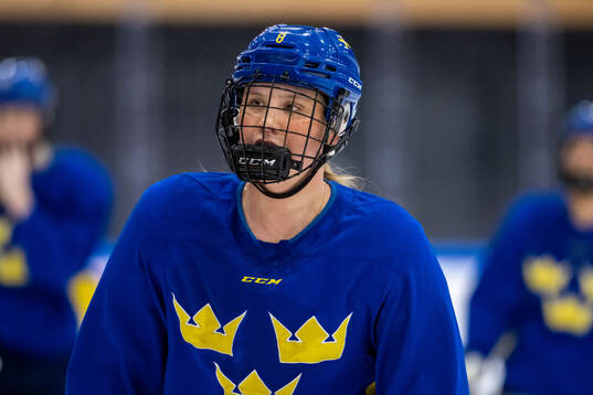 Jenna Raunio of Sweden at a practice session