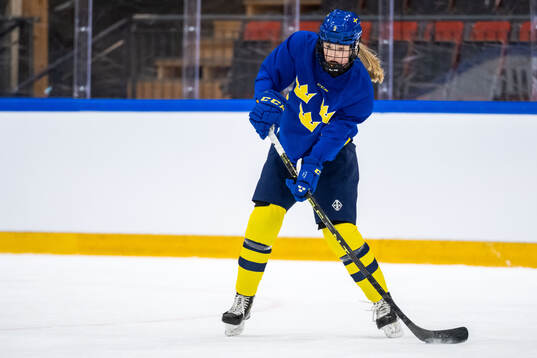 Mira Markström of Sweden at a practice session