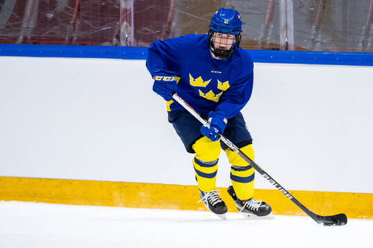 Stina Andersson of Sweden at a practice session