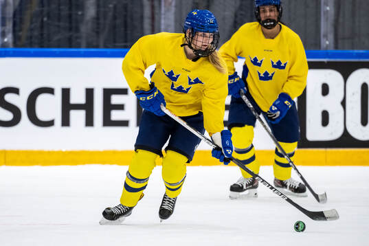 Ella Hellman of Sweden at a practice session