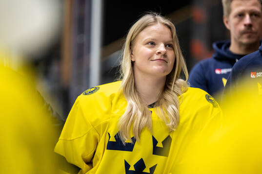 Astrid Lindeberg of Sweden at a practice session