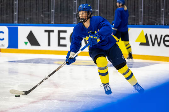 Mira Hallin of Sweden at a practice session