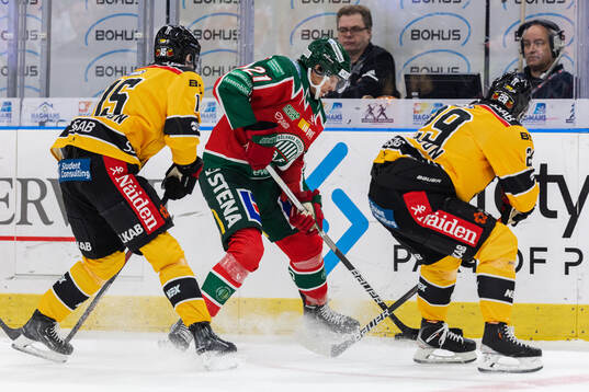Luleås Carl Mattsson och Erik Gustafsson mot Frölundas