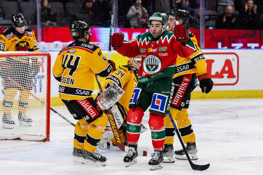 Frölundas Anthony Greco jublar