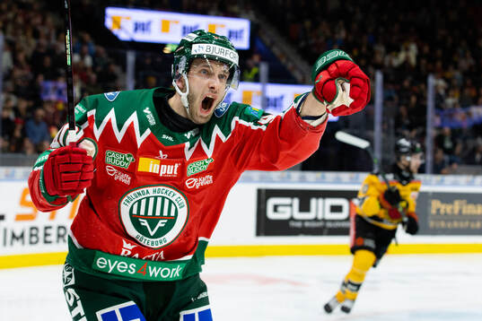 Frölundas Petteri Lindbohm ropar på byte