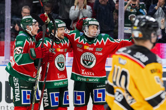 Frölundas Mats Rosseli Olsen jublar