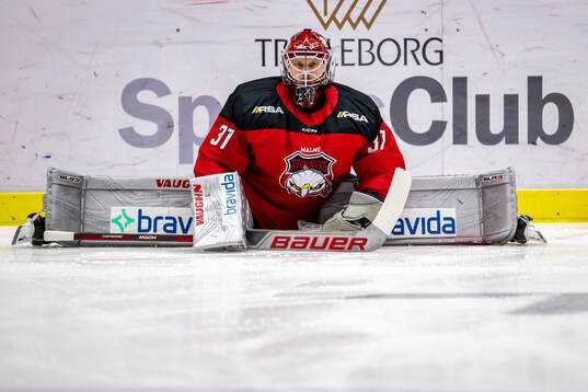 Malmö Redhawks målvakt Brandon Maxwell