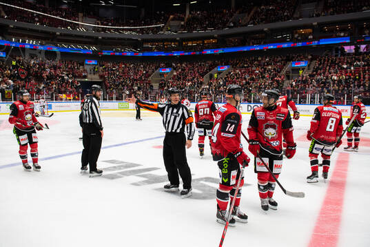 Malmö Redhawks Carl-Johan Lerby och Pathrik Westerholm i