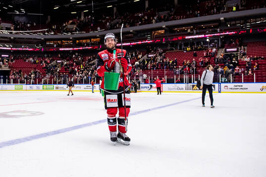 Malmö Redhawks Pathrik Westerholm jublar