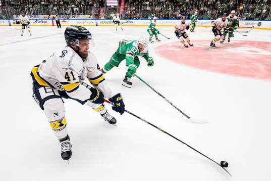 HV71s Chad Billins och Rögles Riley Sheen
