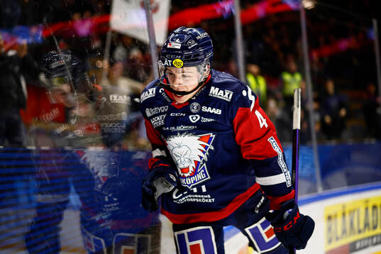 Linköpings Mattias Hävelid jublar