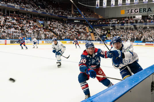 Oskarshamns Juuso Riikola och Leksands Martin Karlsson