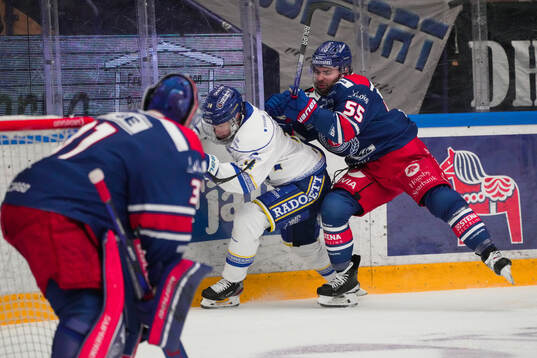 Leksands Oskar Lang och Oskarshamns David Quenneville