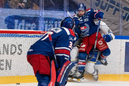 Leksands Martin Karlsson och Oskarshamns David Quenneville