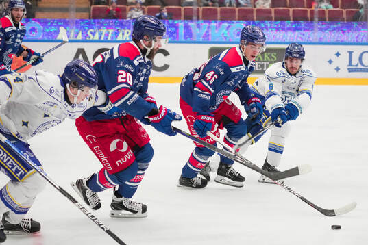 Leksands Arvid Eljas och Matt Caito mot Oskarshamns Hynek