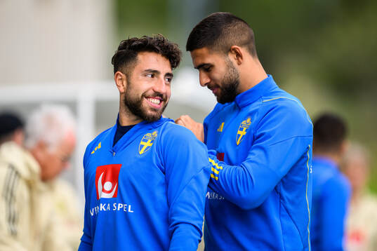 Moustafa Zeidan and Omar Faraj of the Swedish men's