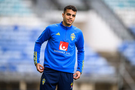 Yasin Ayari of the Swedish men's football national team at