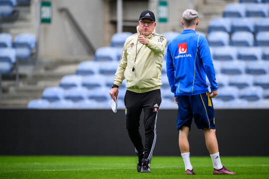head coach Janne Andersson of the Swedish men's football