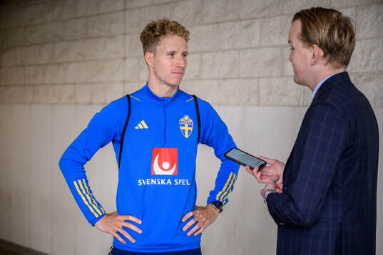 Samuel Gustafson of the Swedish men's football national