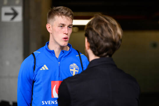 Alexander Bernhardsson of the Swedish men's football