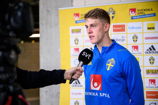 Alexander Bernhardsson of the Swedish men's football
