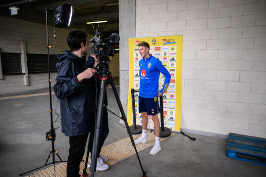 Alexander Bernhardsson of the Swedish men's football