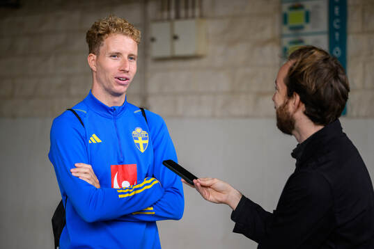 Samuel Gustafson of the Swedish men's football national