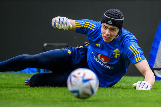 goalkeeper Jacob Widell Zetterström of the Swedish men's