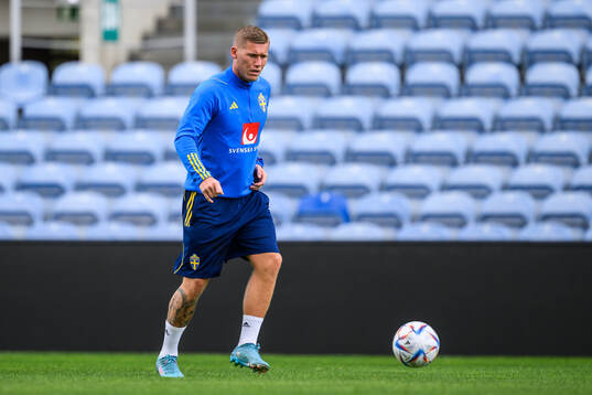Victor Edvardsen of the Swedish men's football national