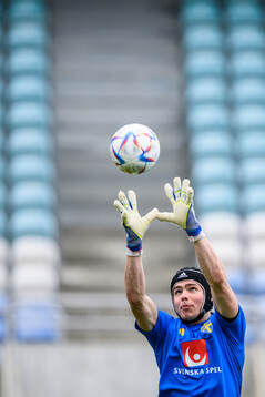 goalkeeper Jacob Widell Zetterström of the Swedish men's
