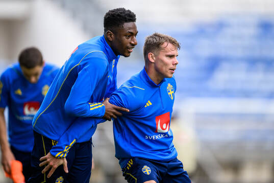 Josafat Mendes and Elias Andersson of the Swedish men's