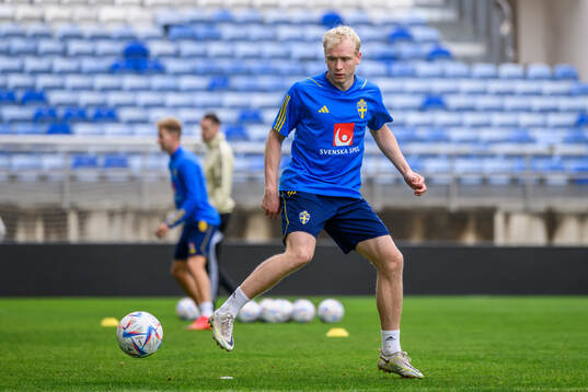 André Boman of the Swedish men's football national team at
