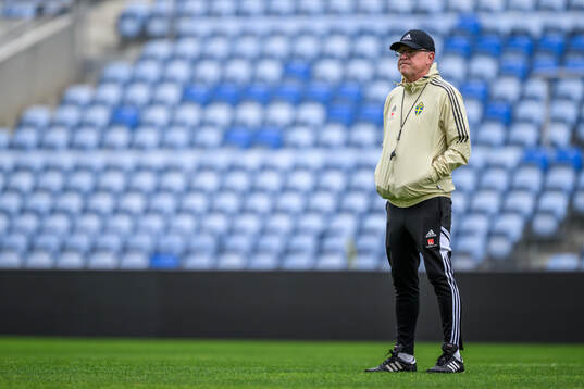 head coach Janne Andersson of the Swedish men's football