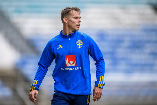 Elias Andersson of the Swedish men's football national team
