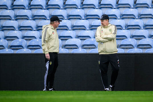scout Lasse Jacobsson and assistant coach Peter Wettergen