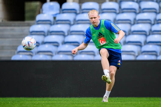 André Boman of the Swedish men's football national team at