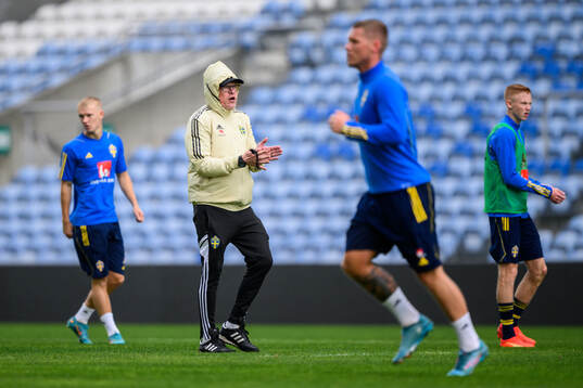 head coach Janne Andersson of the Swedish men's football