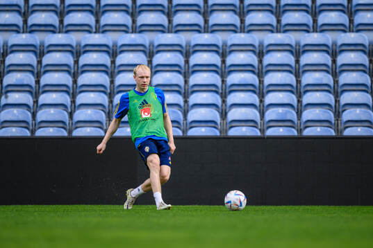 André Boman of the Swedish men's football national team at
