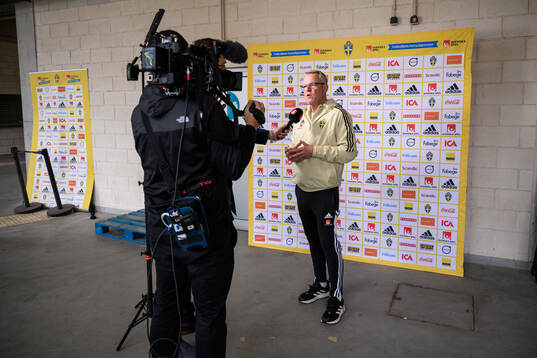 head coach Janne Andersson of the Swedish men's football