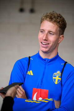 Samuel Gustafson of the Swedish men's football national