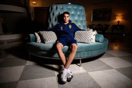 Yasin Ayari of the Swedish men's football national team