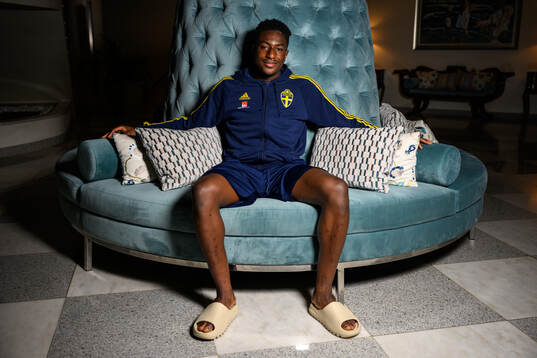 Josafat Mendes of the Swedish men's football national team