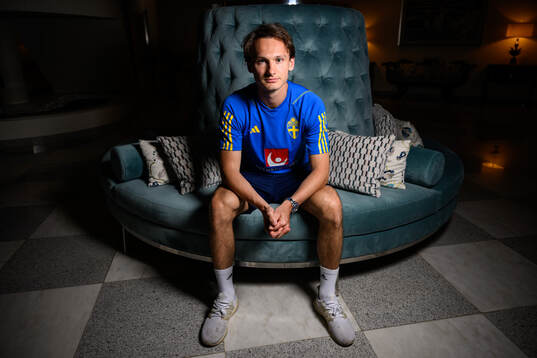 Hjalmar Ekdal of the Swedish men's football national team