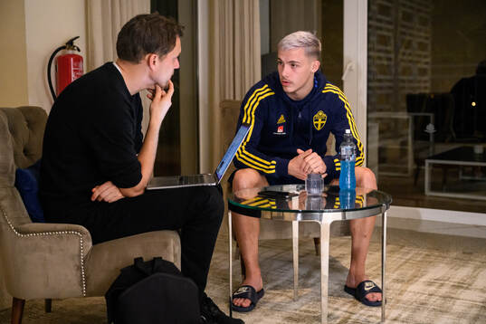 Jacob Ondrejka of the Swedish men's football national team
