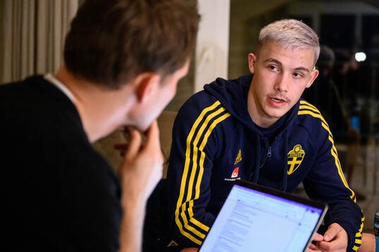Jacob Ondrejka of the Swedish men's football national team