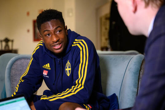Josafat Mendes of the Swedish men's football national team
