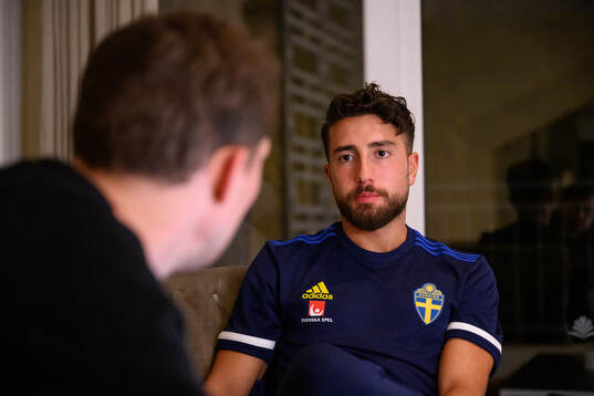 Moustafa Zeidan of the Swedish men's football national team