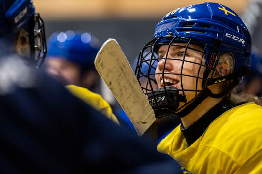 Moa Gustafsson of Sweden at a practice session